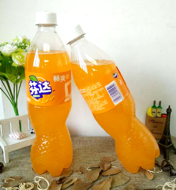 聯一商城可口可樂680ml12芬達橙味汽水大瓶暢爽裝整箱碳酸飲料